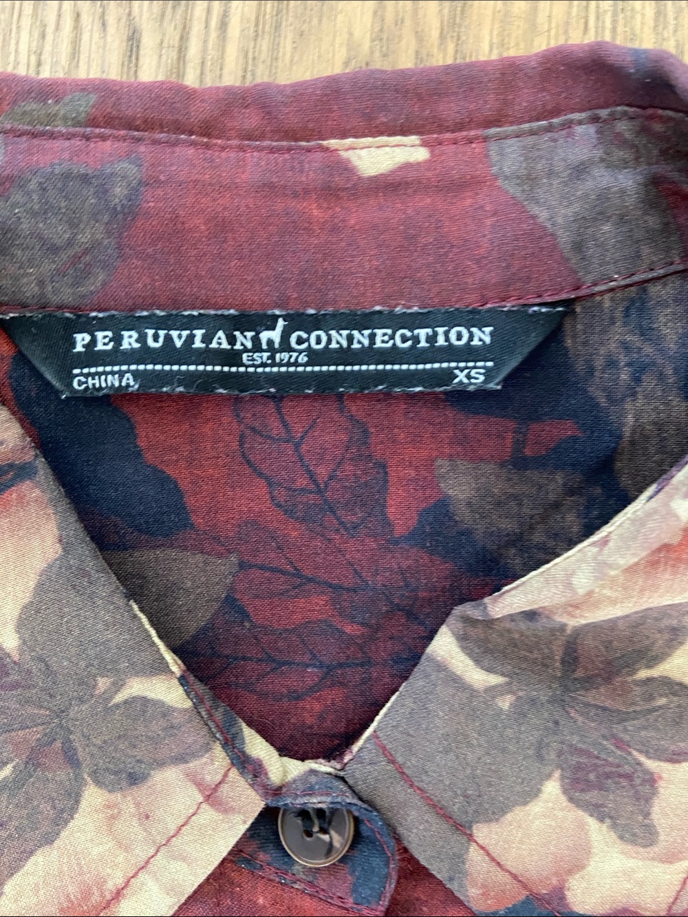 Peruvian Connection Tea House Button Down Blouse - Picture 6 of 10